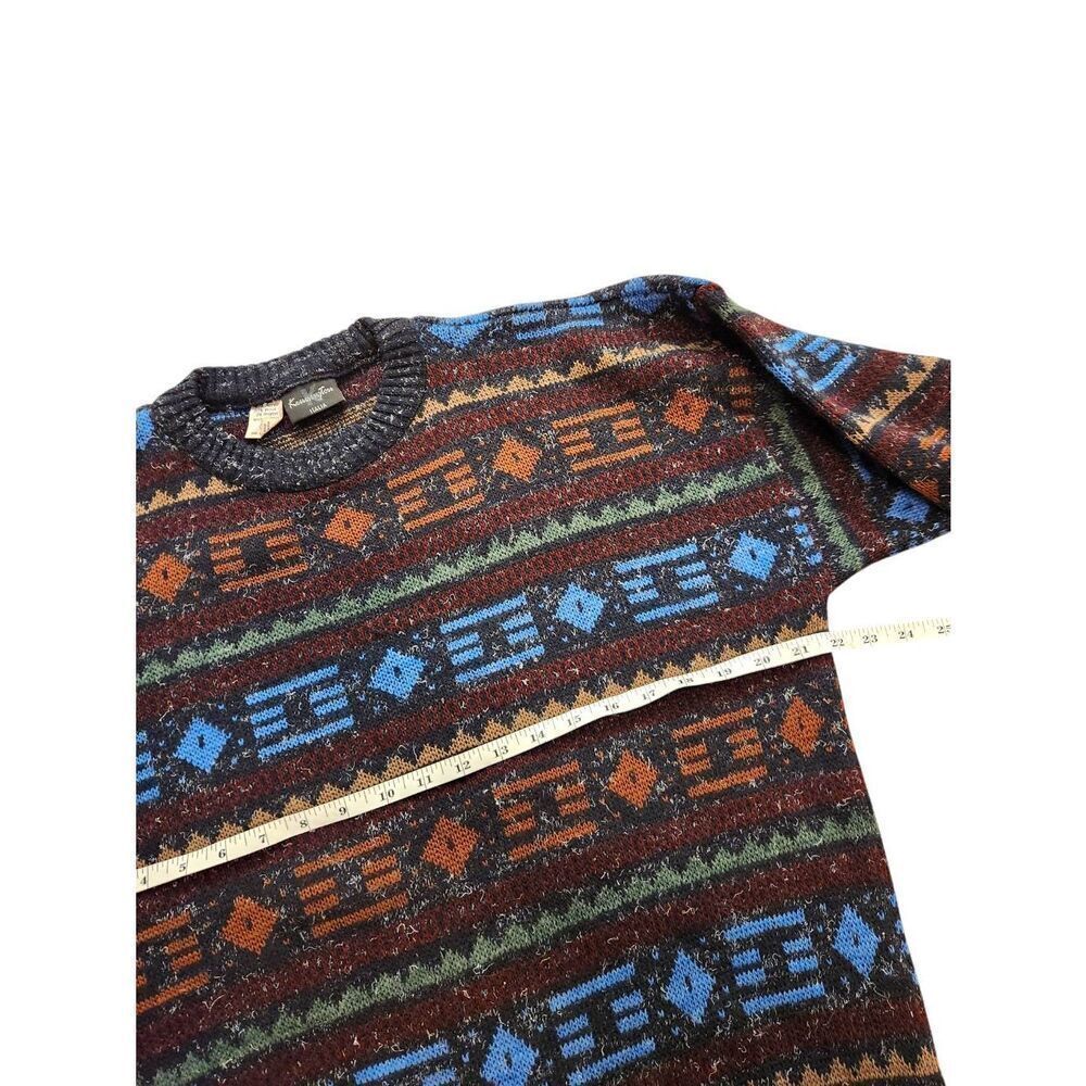 Men's Multicolor Patterned Sweater - Picture 2 of 6